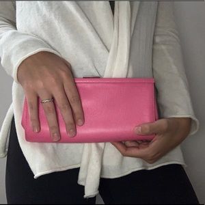 pink Banana Republic clutch